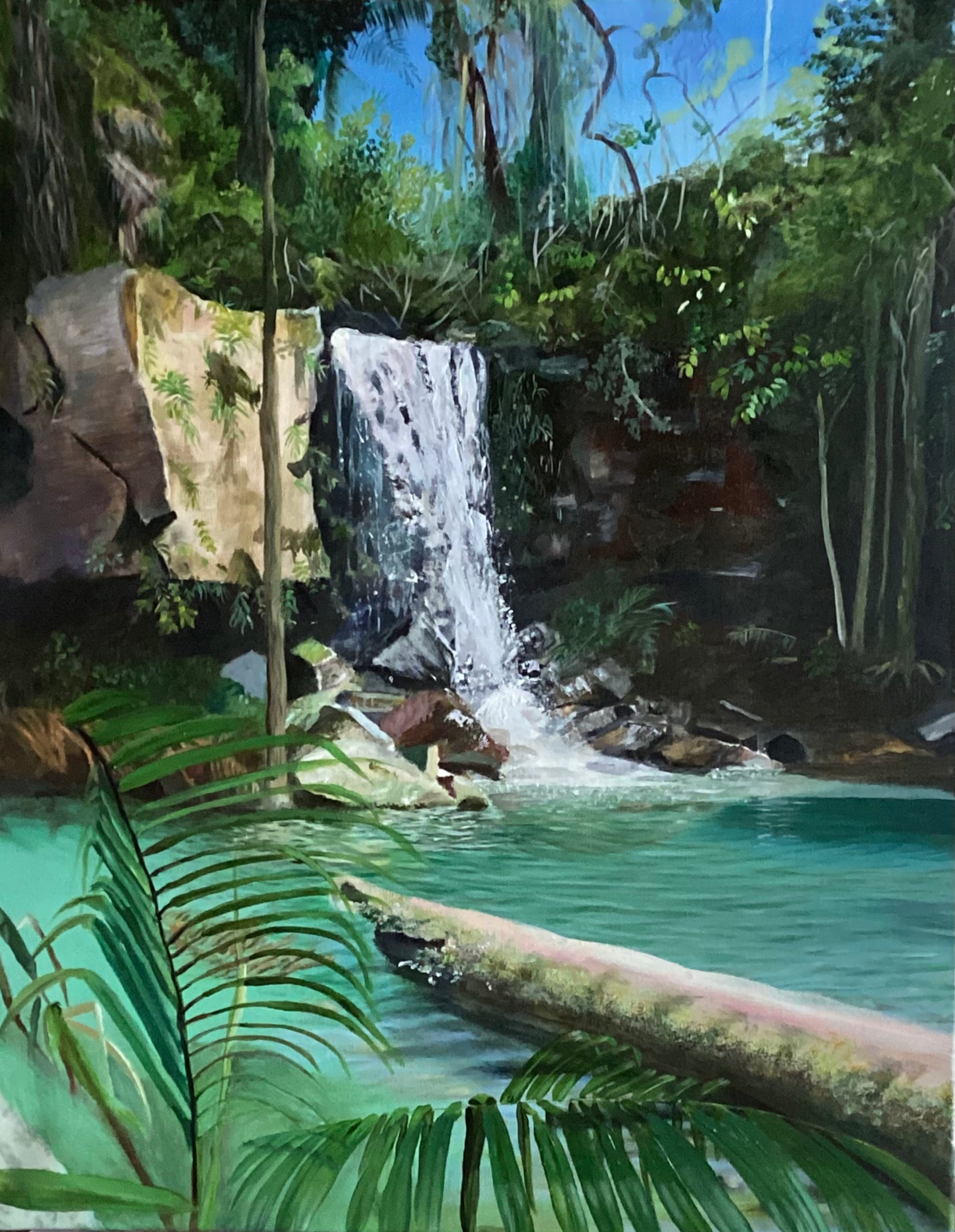 “Turquoise Tranquility”  Curtis Falls, QLD